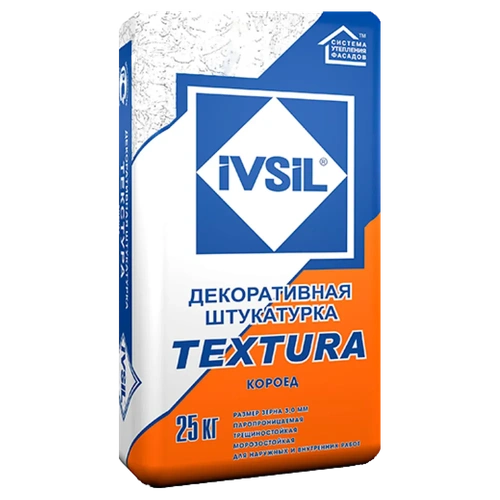 IVSIL TEXTURA Короед белый 1,5 (25 кг)
