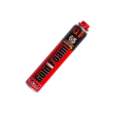 Пена монтажная профессиональная GoldiFoam всесезонная, огнеупорная, 800