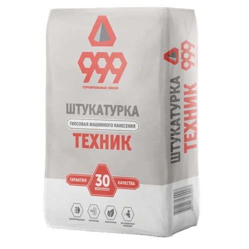 Смесь сухая штукатурная гипсовая Техник (999) 30 кг