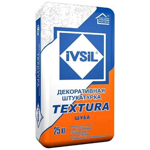 IVSIL TEXTURA штукатурка шуба 2.5 (25) кг