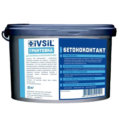 IVSIL Грунтовка Бетоноконтакт 1/12
