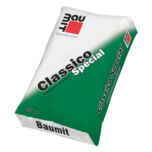 Штукатурка минеральная Baumit Classico Special  2.0 R короед белый 25 кг