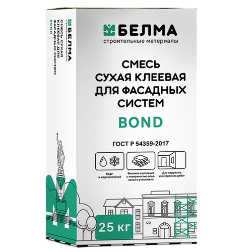 Клей для пенополистирола и мин. ваты Bond, 25кг