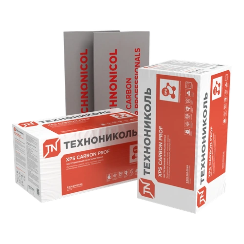 Плиты XPS ТЕХНОНИКОЛЬ CARBON PROF (1180х580х100-L) (2,7376 м2; 0,27376 м3)