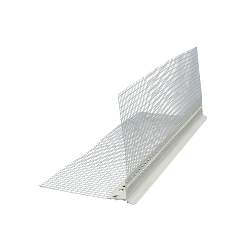 Профиль-капельник Баутекс Крепикс ПВХ с армир.сеткой 12,5*12,5 2,5 м (24 шт/уп)