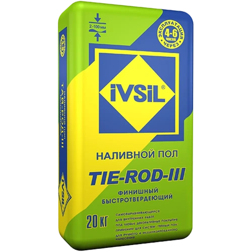 IVSIL TIE-ROD-III наливной пол быстротвердеющий (20кг)