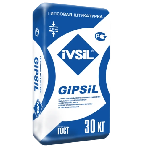 IVSIL GIPSIL штукатурка гипсовая (30) кг